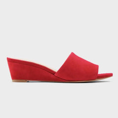 Wedge Heel Open Toe Mules