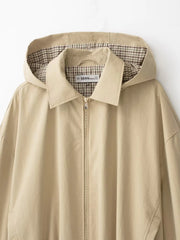 Jacket collar and zipper detail