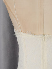Lace Cami V-Neck Detachable Cape Sleeve Maxi Dress