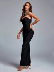 Strapless Body-Con Maxi Dress