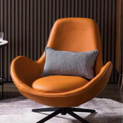  Single Sofa Chair Leisure Backrest Faux Leather Chair