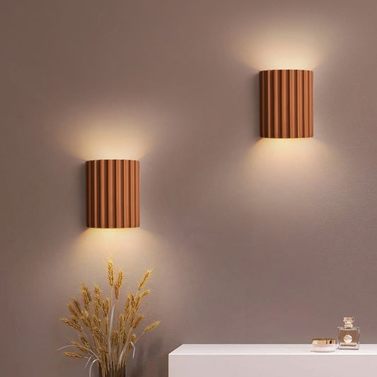 LED Resin Bedside Wall Lights Creative Home Decor Background Lighting