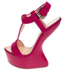 Platform Wedge Ankle Strap Heels