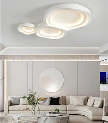 White Minimalist Circular Ceiling Light