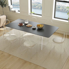 Modern Acrylic Backrest Dining Chairs