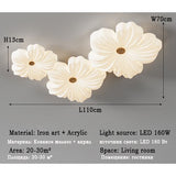 Modern Flower Shape LED Ceiling Lamps
