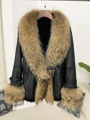Fur Collar Shearling Jacket