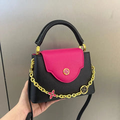 Structured Chain Embellished Bag