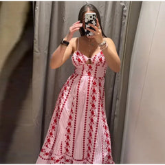 Floral Print Cutout Maxi Dress
