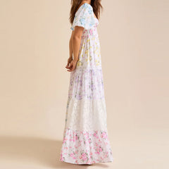 Floral dress on a beige background