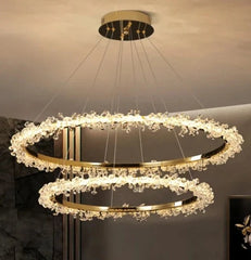 Crystal Ring Luster Pendant Ceiling Chandelier