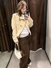 Fitted Asymmetric Button Front Jacket