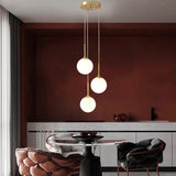 Glass Ball Led Pendant Chandelier Lights for Home Lobby Stairs Decor