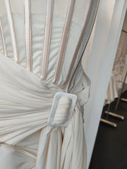 Strapless Corset Draped Wasit Mini Dress