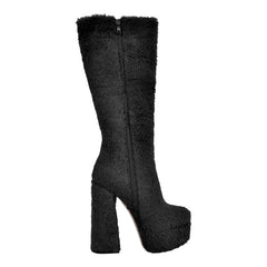 Chunky Platform Knee High Boots