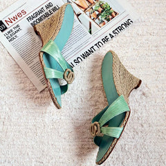 Woven Wedge Heeled Sandals