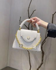 Structured Chain Embellished Bag
