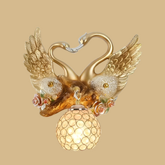 Swan LED Gold Creative Wall Sconce Lamp for Home Decor