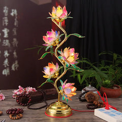 Lotus Lamp Buddha Front S-shaped Light