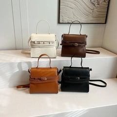 Soft Short Handle Faux Leather Crossbody Bags