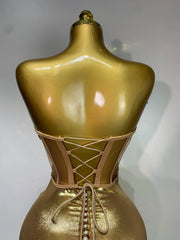 Strapless Crystal Embellished Body-Con Maxi Dress