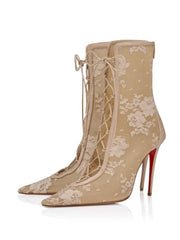 Lace Up Stiletto Boots