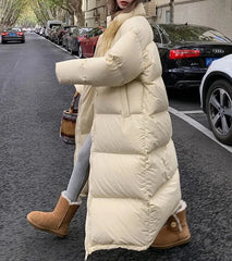 Oversized Long Coat Down Cotton Padded Thick Overcoat