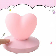 USB Rechargable Love Heart LED Touch Control Table Lamp