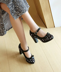 Polka Dot Mary Jane Heels