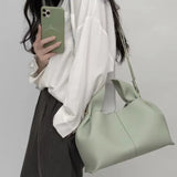 Large Shoulder Side Bag for Women Solid Color Tote Bag