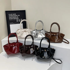 Short Handle PU Leather Tote Bags for Women