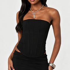 Corset Boning Strapless Tube Top