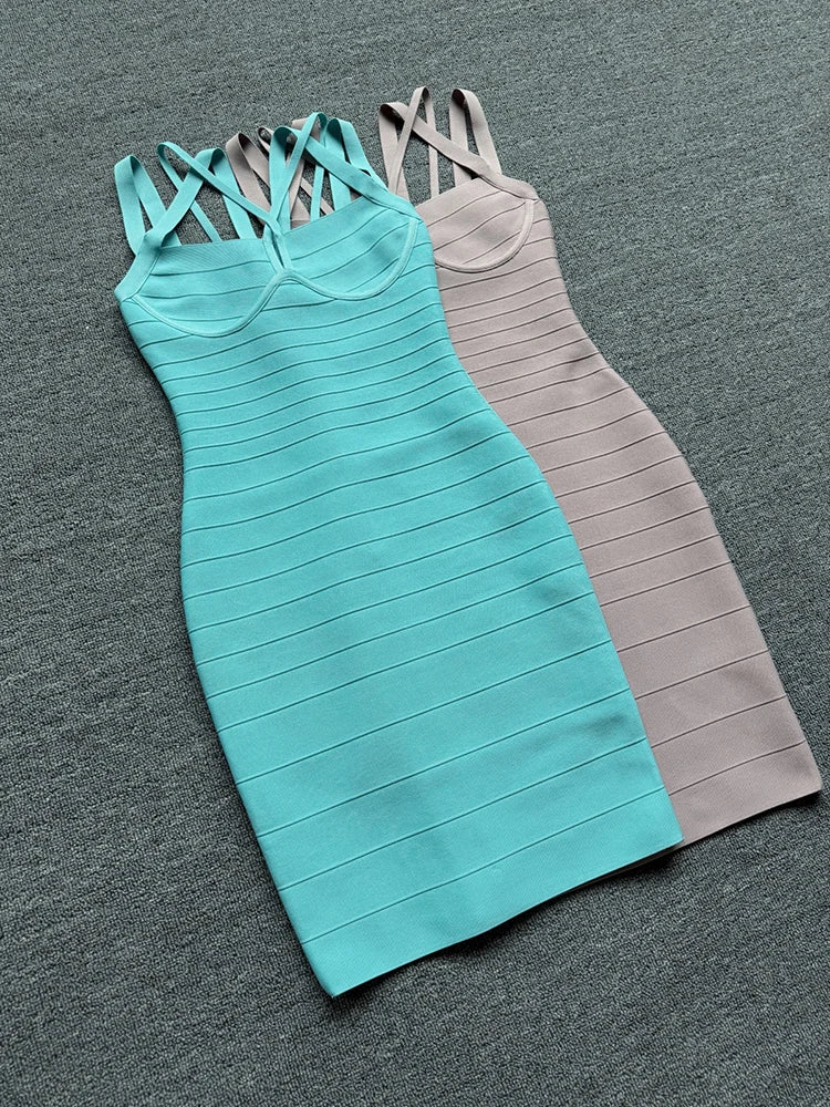 Halter Strap Midi Dress