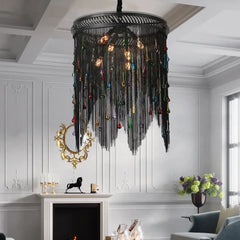 Luxury Modern chandelier lighting powder room kitchen fixture dinner party ceiling lamp bedroom tassel lamp wedding chandelier Golden Atelier 1