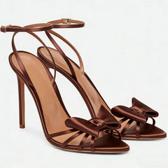 Bow Detail Thin Heel Sandals