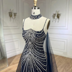 Sleeveless mermaid gown with crystal beading and backless neckline — perfect formal dress for gala, wedding, or evening event