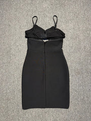 Cutout Mesh Bodycon Mini Dress