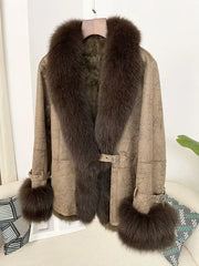 Fur Collar Shearling Jacket