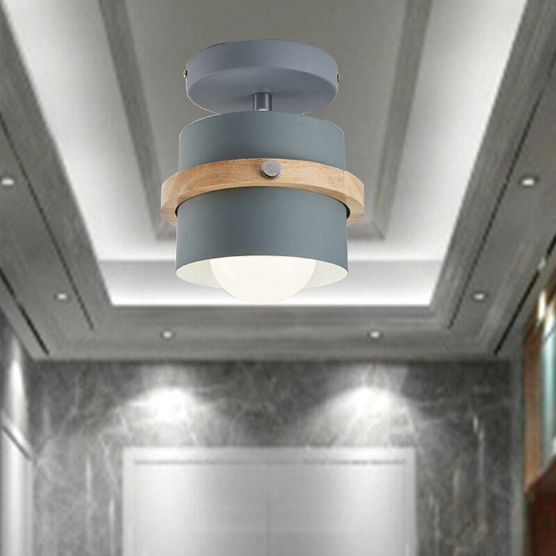 E27 Ceiling Lights For Hallway Painted Indoor Lighting Fixtures