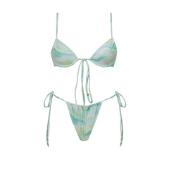 Gradient Bikini and Cover-Up Set