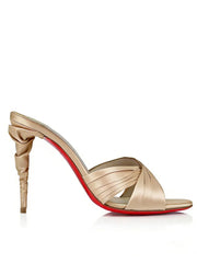 Satin Wrap Lace-Up Heels
