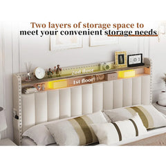 King Size Bed Frame with 4 Storage Drawers