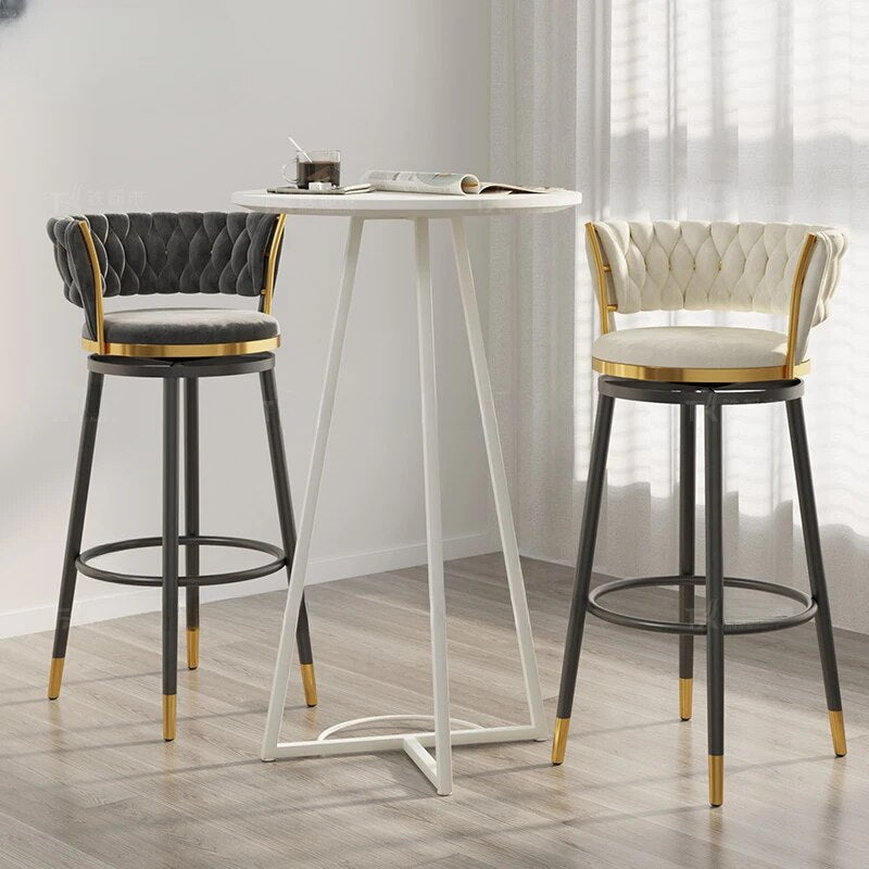 Modern Bar Chairs Nordic Living Room High Stool 