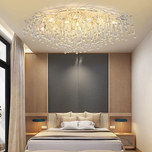 Surface Mounted LED Chandelier Lamps for Bedroom Ceiling