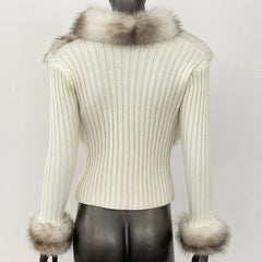women’s ribbed sweater winter 2025 look