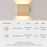 Wooden Wall Decor Walnut Corridor Sconce Decorative lamp