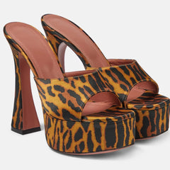 Platform Block Heel Mules