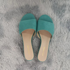 Wedge Heel Open Toe Mules