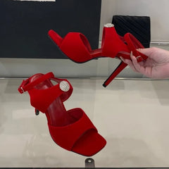 Rhinestone Embellished Stiletto Heels
