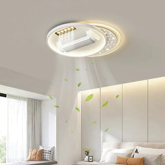 Ultrathin Bladeless Quiet Invisible Fan Light